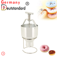 Thương Mại Nhỏ Của Nhãn Hiệu Nhà Sản Xuất Bánh Rán Máy Bánh Donut Phễu Với Đứng Thép Không Gỉ Donut Máy Ép