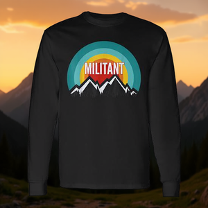T-shirt a maniche lunghe Militant Vintage Retro Sunset - Product Image 3