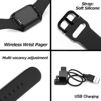 Système d'appel sans fil BYHUBYENG pour restaurants, boutons étanches IPX56, montre-pager pour serveurs, hôpitaux, maisons de retraite, utilisation 12 mois
