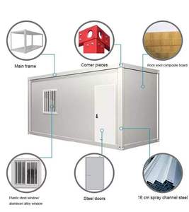 Casa modular microportátil moderna prefabricada para uso en verano en oficina, dormitorio, sala de estar, escuela, barco <span class=keywords><strong>mar</strong></span>ítimo de carga - Product Image 6
