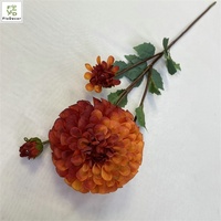 Promo! Bunga Dahlia Sutra Buatan Berkualitas Tinggi 4 Tangkai Panjang Multiwarna untuk Dekorasi Rumah, Pernikahan, dan Pesta Ulang Tahun
