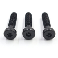 Vis de machine en acier inoxydable SUS304, tête cylindrique Torx M6x25mm, filetage machine, électrophorèse noire, sur mesure