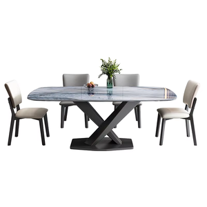 Ensemble <span class=keywords><strong>de</strong></span> <span class=keywords><strong>table</strong></span> et <span class=keywords><strong>de</strong></span> chaises <span class=keywords><strong>de</strong></span> salle à manger <span class=keywords><strong>de</strong></span> luxe italien, style moderne simple rectangulaire <span class=keywords><strong>de</strong></span> style occidental pour meubles <span class=keywords><strong>de</strong></span> salle à manger <span class=keywords><strong>de</strong></span> luxe - Product Image 2