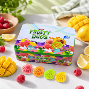 Custom Printed Rounded Rectangle Recyclable Food Grade Tinplate Box <b>Storage</b> <b>Tin</b> for Fruit Candy Sweets Gift Packaging - Product Image 1