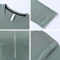 T-shirt à manches longues pour homme en polyester et élasthanne, uniformes avec logo brodé personnalisé, séchage rapide pour la restauration et les bars