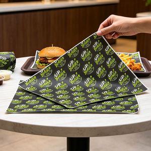 Custom Logo Printed Food Grade Biodegradable Eco-Friendly Waterproof Craft <b>Paper</b> Burger <b>Wrapping</b> Grease Proof <b>Paper</b> - Product Image 4
