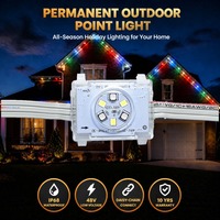 Contrôleur d'application intelligent 48V 6 LED Pixel Point Lights UCS2904 IP68 Éclairage de Noël extérieur permanent pour la maison