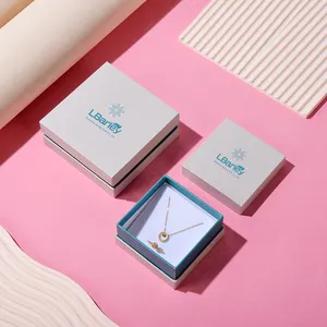 Cebada OEM Venta caliente Diseño Cebada Venta al por mayor Pulsera y pendientes de papel Joyería Regalo Caja de embalaje Logotipo personalizado con estilo de lujo