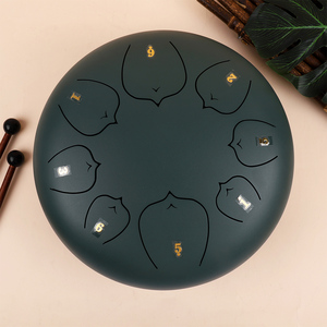 Tambor de Lengüetas de Acero de 12 Pulgadas y 8 Notas, Personalizado de Fábrica, para Yoga, Meditación, Música <span class=keywords><strong>Zen</strong></span>, Regalo, Tambor de Acero, Handpan - Product Image 3