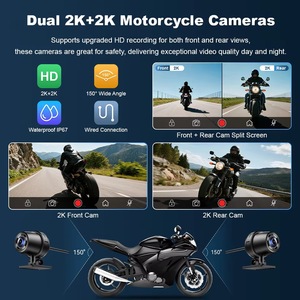 Monitor per Moto con Schermo IPS da 7 Pollici 2K+2K, DVR, GPS, Carplay Wireless, Android Auto, Impermeabile IP67, TPMS - Product Image 2