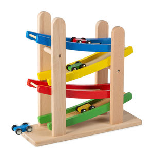 Rampa in legno per bambini giocattolo Mini Racer auto giocattolo educativo per bambini gioco di legno auto da corsa per bambini mobili colore del veicolo costruzione - Product Image 1