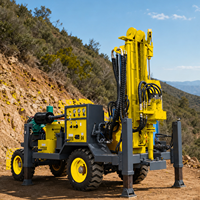 Machine de forage de puits d'eau sur roues, portable, pour fermes rurales, pour le forage de trous dans le sol, la roche et le granit
