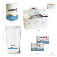 SylliFlor Psyllium Husks, extrait de plantes en poudre, complément alimentaire de haute qualité, aliment santé humaine, Biodane Pharma, 200g, scellé DK