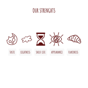 Premium Puff Pastry Fiorentine with 30% Hazelnut and <b>Cocoa</b> Filling, Made with Natural <b>Ingredients</b> - Product Image 4