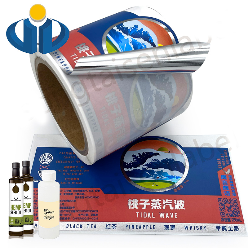 Roll Beverage Food Jars Cans Custom Spice Bottle Oil Proof Vinyl BOPP Printing Packaging Other Label Wholesale Labels Sticker