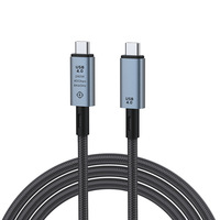 NOUVEAU Câble de données double type C 40 Gbps Câble USB C Câble de transfert de données USB-C PD100w 240W 5A 40 Gbps 8K 60HZ Vidéo Câble USB4 Thunderbolt4