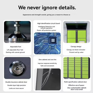 Casier de livraison de <span class=keywords><strong>colis</strong></span> intelligent <span class=keywords><strong>à</strong></span> écran tactile imperméable <span class=keywords><strong>à</strong></span> l'eau écologique pour l'extérieur Boîte de dépôt de <span class=keywords><strong>colis</strong></span> électronique - Product Image 3