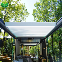 Pergola motorisée étanche et télécommandée Pergola à toit rétractable et réglable