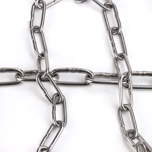 Din766 kaynaklı paslanmaz çelik kısa baklalı zinciri