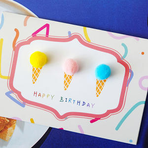 Biglietto d'<span class=keywords><strong>Auguri</strong></span> Personalizzato Fatto a Mano, Colorato ed Ecologico, con Busta, per <span class=keywords><strong>Compleanno</strong></span> della Fidanzata - Product Image 4