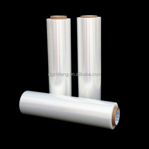 <span class=keywords><strong>Prix</strong></span> de fabrication 18 "1500ft Film plastique Rouleau d'emballage étirable Ruban adhésif Film rétractable Rouleau vierge - Product Image 5