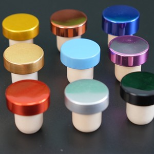 Tapón <span class=keywords><strong>de</strong></span> <span class=keywords><strong>vino</strong></span> <span class=keywords><strong>de</strong></span> metal tintado en forma <span class=keywords><strong>de</strong></span> T personalizado-<span class=keywords><strong>Tapones</strong></span> <span class=keywords><strong>de</strong></span> <span class=keywords><strong>vino</strong></span> a granel reutilizables para Bar Fiesta <span class=keywords><strong>de</strong></span> Navidad Artesanía DIY Opción <span class=keywords><strong>de</strong></span> logotipo personalizado - Product Image 4