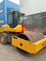 Compacteur à rouleaux vibratoire à tambour unique de 10 tonnes, moteur Changchai, rouleau compresseur pour route en asphalte
