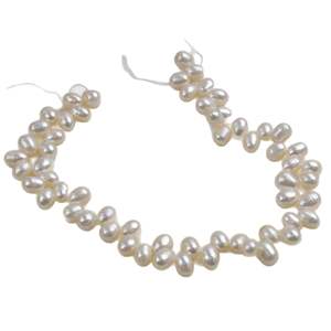 Cuentas Sueltas de Arroz Blanco Natural de Agua Dulce Panax Notogeng de 9-10 mm para Bisutería DIY, Collar de Clavícula, Trabajo en Progreso - Product Image 2