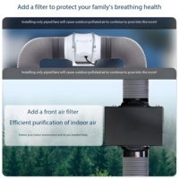 Vente en gros de boîtes de purification d'air carrées en plastique ABS LANTISAIR à haute efficacité et à économie d'énergie, filtre HEPA personnalisé, charbon