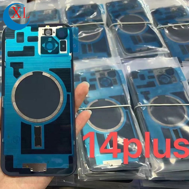 OEM Repair Parts Housing with Camera Lens Magnetic Battery Door Cover Back Glass for iPhone 14 14Plus 15 15Plus 15Pro 16Pro Max