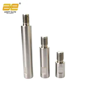 Silvery M6 M14 customized stainless steel extension shaft for car rotary polishing ro polisher
