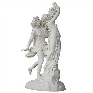 Sculpture en marbre blanc sculptée à la main, 210 cm, taille personnalisée, design contemporain, représentant des personnages d'amour mythiques de la mythologie <span class=keywords><strong>grecque</strong></span>. - Product Image 1
