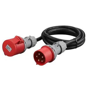 NPE 220V-380V 5 pole 3 Industrial phase extension lead extension cable cord