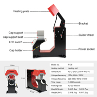 Máquina de Impressão de Chapéus Freesub 3 em 1 Automática F136