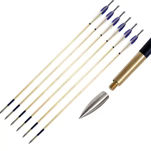 Alibow Manchu Arrows TAODANGZI Archery Wood Arrows Streamlid Wood Shaft Manchu Archery bow