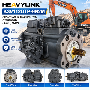 Bomba Hidráulica Principal K3V112DTP-9N2M con Toma de Fuerza Lateral para Excavadora DH225-9-E, Pieza de Maquinaria de Construcción - Product Image 2