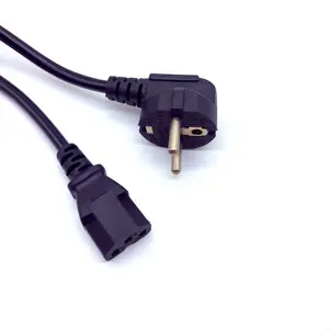 Oem EU plug con C15 end flessibile Multicore Eu cavo di prolunga con cavo di alimentazione 3 Euro Ac