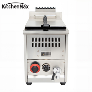 Freidora Industrial a Gas KitchenMax para Pollo y Papas Fritas, Ideal para Restaurantes, Hoteles y Comida Callejera - Product Image 1