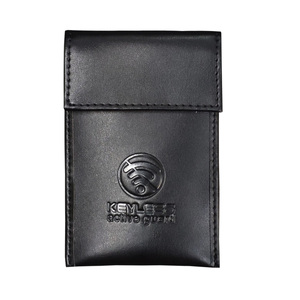 2 <span class=keywords><strong>rfid</strong></span> block 2 strati in vera pelle faraday auto car key pouch - Product Image 1