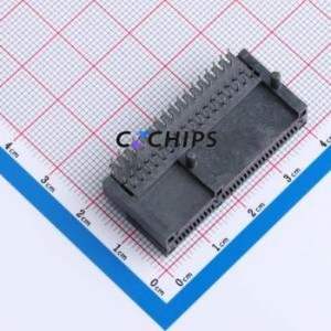 PCIE-064-02-F-D-RA Gold Finger Connector Bent Lead Through Hole,P=1mm Connector 1mm 64P Right Angle Insert Phosphor Bronze - Product Image 1