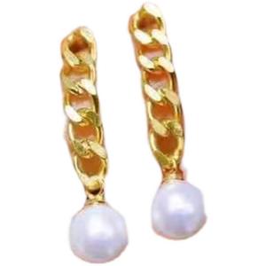 Accesorios de Plata S925 para DIY con Perlas, Joyería de Plata de Moda, Aretes con Cuentas Redondas de 8-11 mm, Bandeja Vacía para Aretes 21127 - Product Image 4