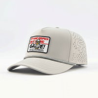 Casquette de golf à 5 panneaux avec visière incurvée et patch EMB, design personnalisé, pour hommes et femmes, haute qualité, respirante, imperméable, toutes saisons, sport