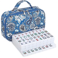 Sac de rangement Mahjong en tissu Oxford à motif rétro, tendance transfrontalière, multifonctionnel, portable, pliable, écologique, grande capacité