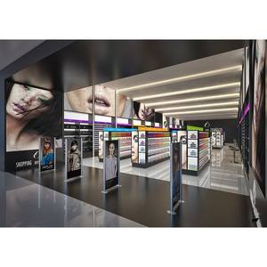 ตู้โชว์เครื่องสำอางแบบ 3 มิติ ฟรี สำหรับการออกแบบร้านเครื่องสำอาง ตู้โชว์น้ำหอม - Product Image 4