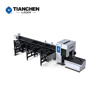 Machine de découpe laser numérique à fibre optique de type portique CNC pour tubes et tuyaux en acier inoxydable, haute vitesse, Chine