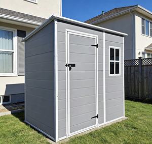 Abri <span class=keywords><strong>de</strong></span> <span class=keywords><strong>jardin</strong></span> extérieur pour outils en PP, facile à installer, résistant à la corrosion et isolé - Product Image 5