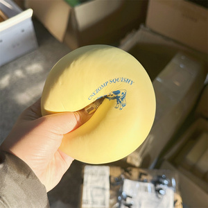 4.7 Inch Butter Milk Flavored Bun Yellow Faux Food Model Asmr Video Props Sound Cute Squishy Play Soft Sticky Hand Bouncy Gift - Product Image 2
