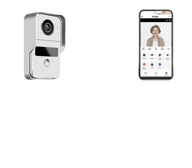 1080p 7 Inch Wifi Tuya 1080p Ip65 Wired Doorbell Gate Wired Video Intercom Door Opening System with Indoor Monitor