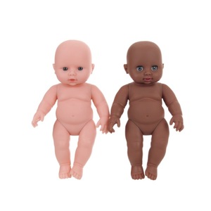 Muñeca Africana Negra de Vinilo de 30 cm, Simulación de Bebé Recién Nacido, Juguete Educativo Temprano para Padres e Hijos - Product Image 5
