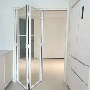 <span class=keywords><strong>Porte</strong></span> coulissante en verre pour patio intérieur, design à cadre étroit en aluminium, <span class=keywords><strong>pliante</strong></span> <span class=keywords><strong>sans</strong></span> <span class=keywords><strong>rail</strong></span> inférieur - Product Image 6